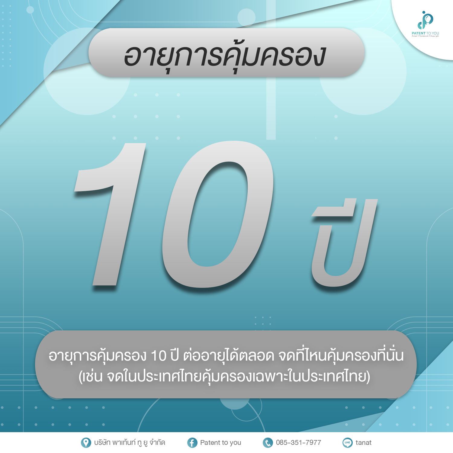 อายุความคุ้มครองเครื่องหมายการค้า